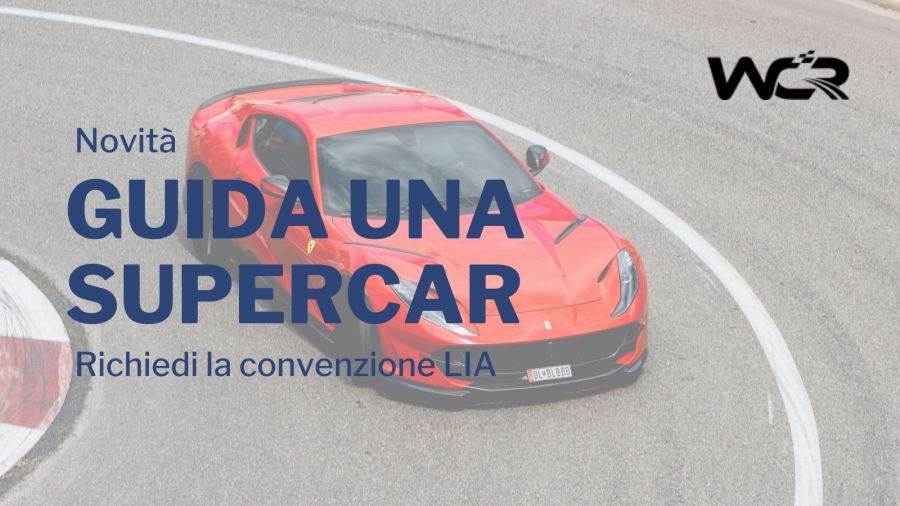 Guida una supercar: nuova convenzione con We Can Race