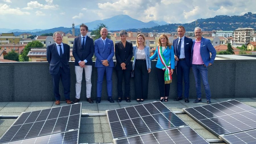 Sindaca di Bergamo: inaugurazione del Gruppo di Autoconsumo Collettivo
